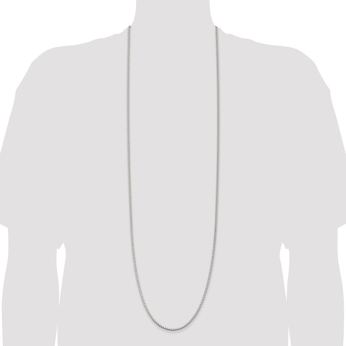 Buy Stylish 2.5mm Sterling Silver Box Chain - Luxury Quality & Affordable Price-4