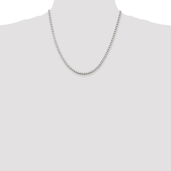 Exclusive 3mm Sterling Silver Box Chain - Affordable Luxury Jewelry-4