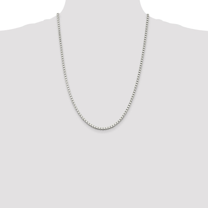 Buy 3mm Sterling Silver Box Chain - Stylish & Affordable Jewelry Option-4