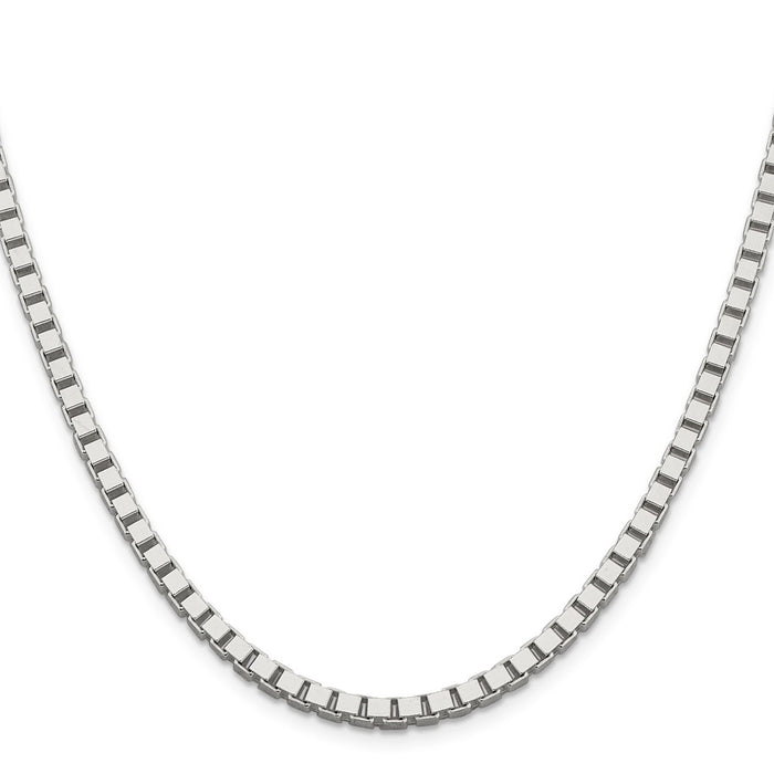 Buy Stylish 3.75mm Sterling Silver Box Chain - Affordable Luxury Jewelry-2