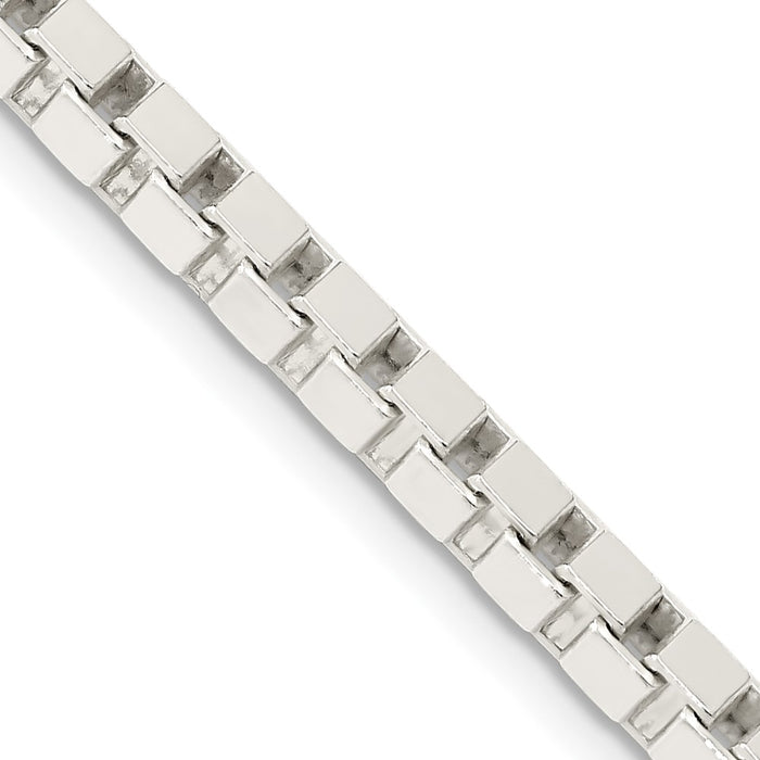 Buy Exclusive 3.75mm Sterling Silver Box Link Chain - Stylish & Affordable!-1