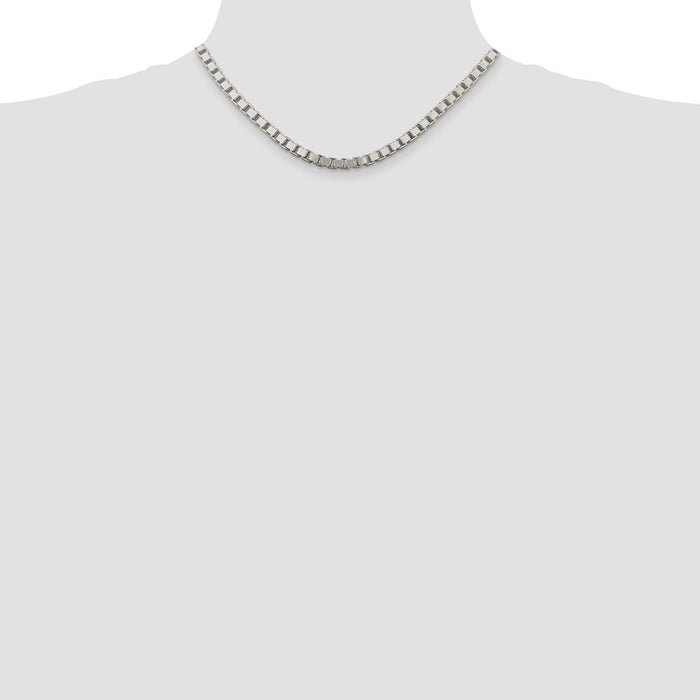 Buy Exclusive 4.5mm Sterling Silver Box Chain | Stylish & Affordable Jewelry-4
