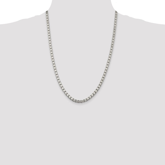 Buy Exclusive 4.5mm Sterling Silver Box Chain - Stylish & Affordable Jewelry-4