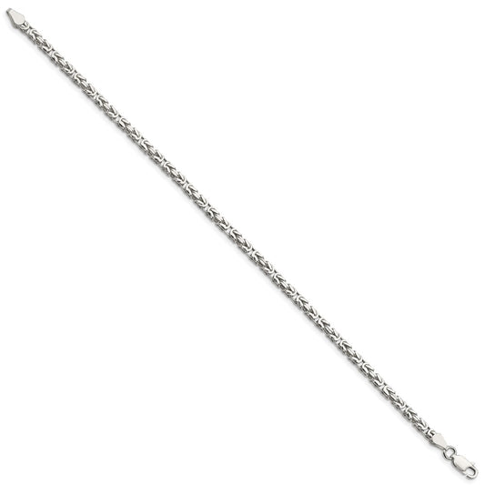 Buy Stylish 2.5mm Sterling Silver Byzantine Chain Necklace - Affordable Luxury