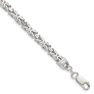 High-Quality 4.25mm Sterling Silver Byzantine Necklace | Stylish Value Chain