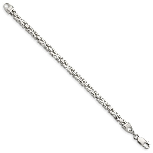 Buy Stylish 5mm Sterling Silver Byzantine Chain Necklace - Luxury Value