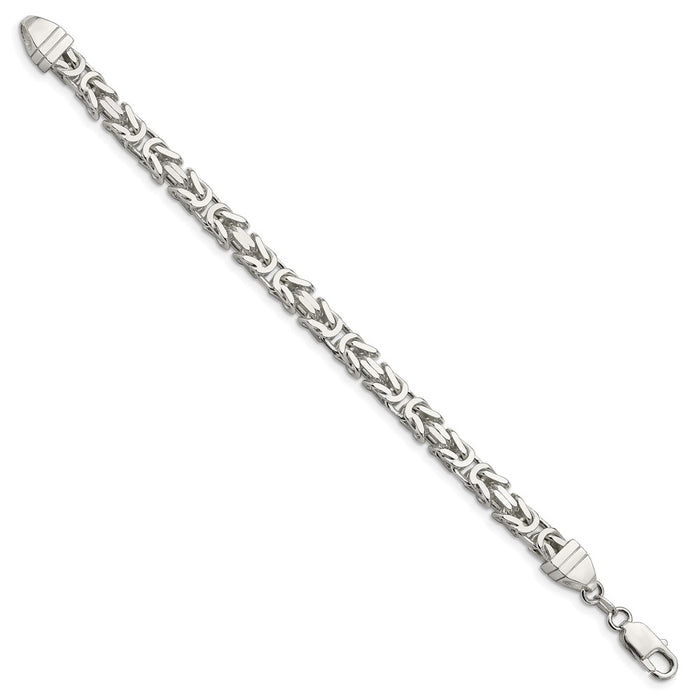 Buy Exclusive 6mm Sterling Silver Byzantine Chain - Stylish & Affordable Jewelry-2
