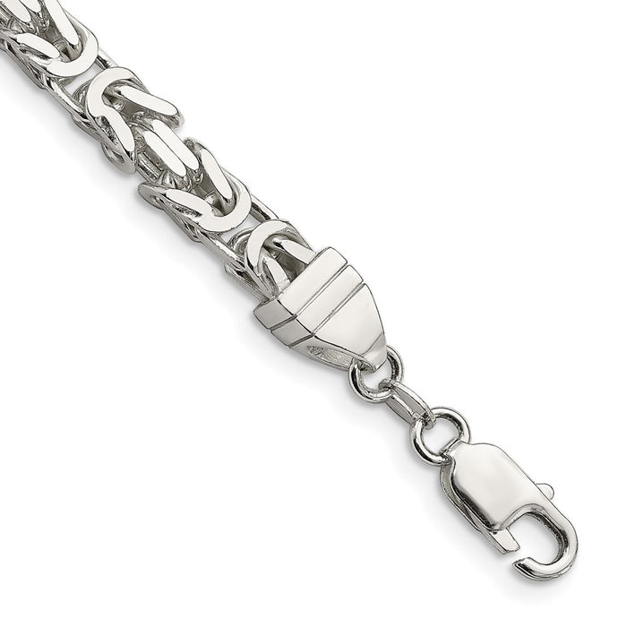 Buy Exclusive 6mm Sterling Silver Byzantine Chain - Stylish & Affordable Jewelry-1