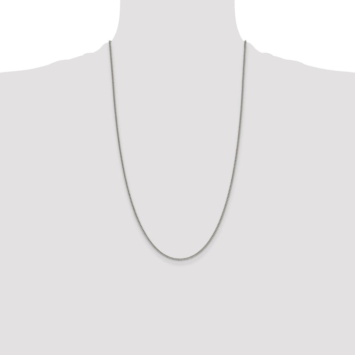 Buy Stylish 1.75mm Sterling Silver Curb Chain - Affordable Luxury Jewelry-4