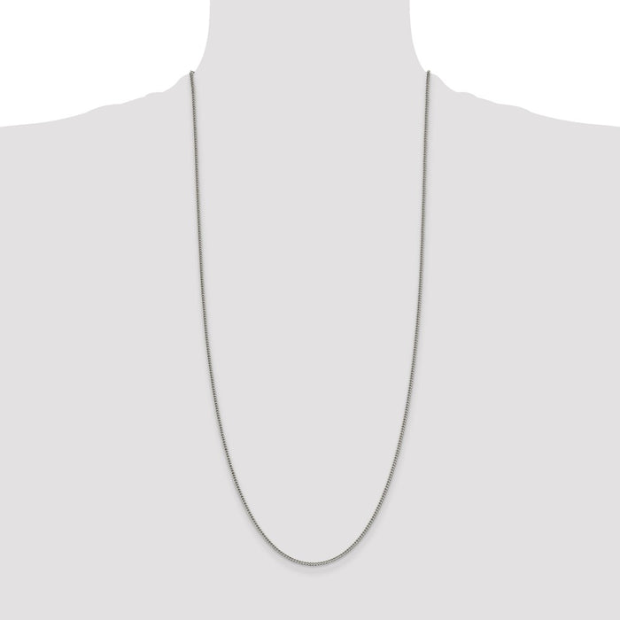 Buy 1.75mm Sterling Silver Curb Chain - Stylish, Affordable Accessory-4