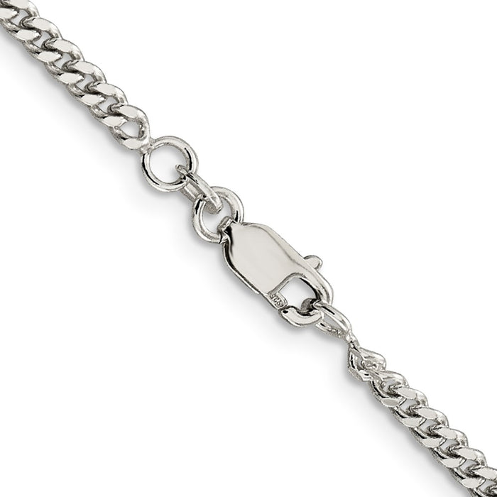 Buy 3mm Sterling Silver Curb Chain - Stylish & Affordable Jewelry Accessory-3