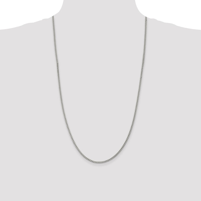 Buy Stylish 3mm Sterling Silver Curb Chain - Affordable Luxury Jewelry-4