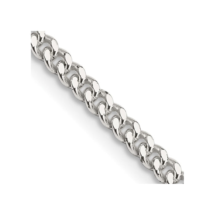 Buy 3mm Sterling Silver Curb Chain - Stylish & Affordable Jewelry Accessory-1