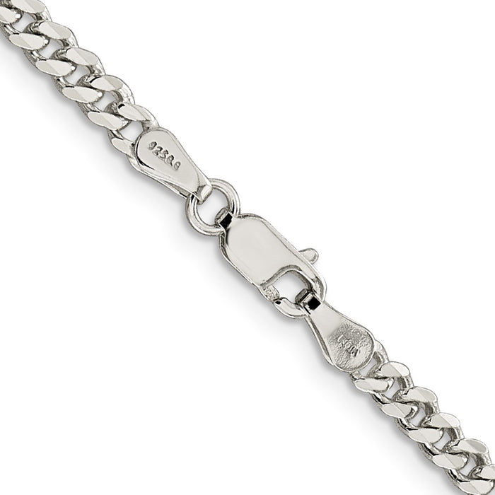 Buy 3.5mm Sterling Silver Curb Chain - Stylish Design, Affordable Luxury!-3