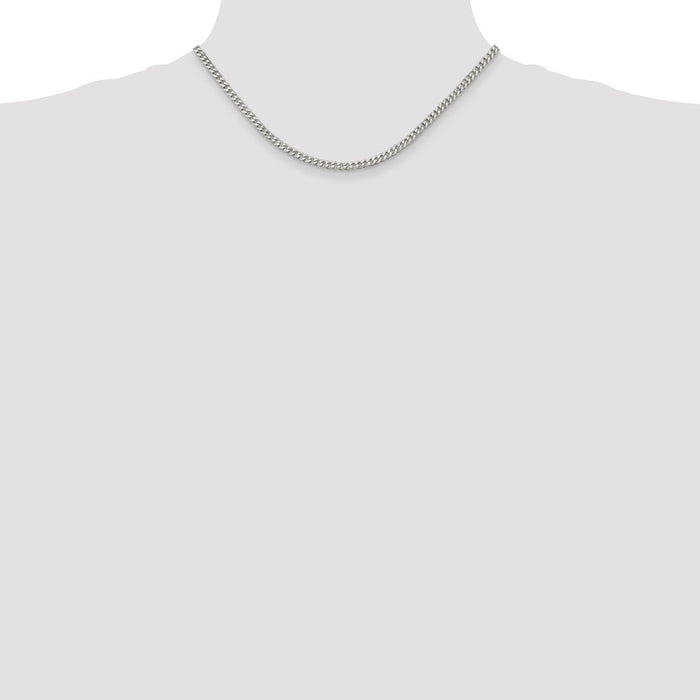 Buy Stylish 3.5mm Sterling Silver Curb Chain - Affordable Luxury Accessory-4