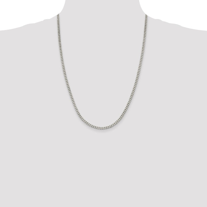 Buy 3.5mm Sterling Silver Curb Chain - Stylish & Affordable Jewelry Option-4