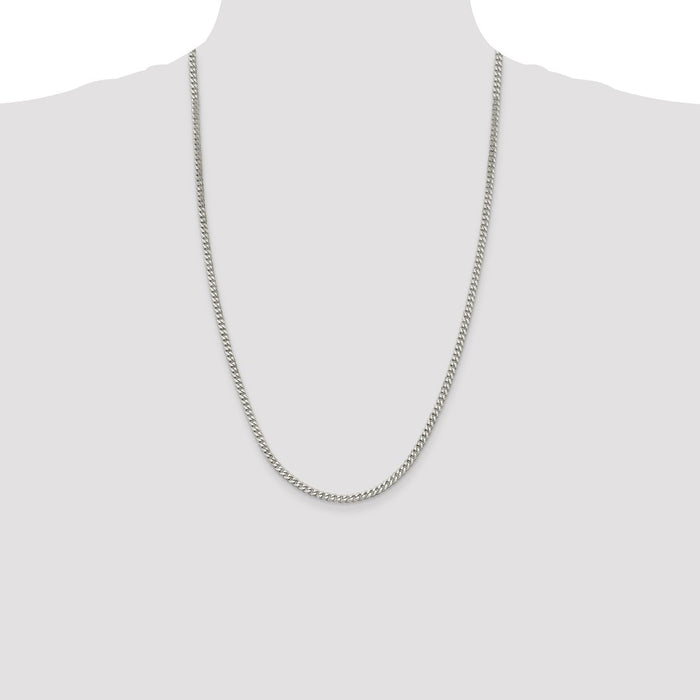 Buy 3.5mm Sterling Silver Curb Chain - Stylish & Affordable Jewelry-4