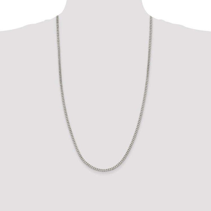 Buy 3.5mm Sterling Silver Curb Chain - Stylish & Affordable Jewelry-4