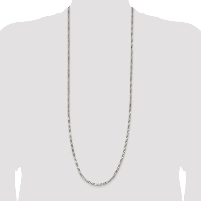 Buy Stylish 3.5mm Sterling Silver Curb Chain | Affordable Jewelry Option-4