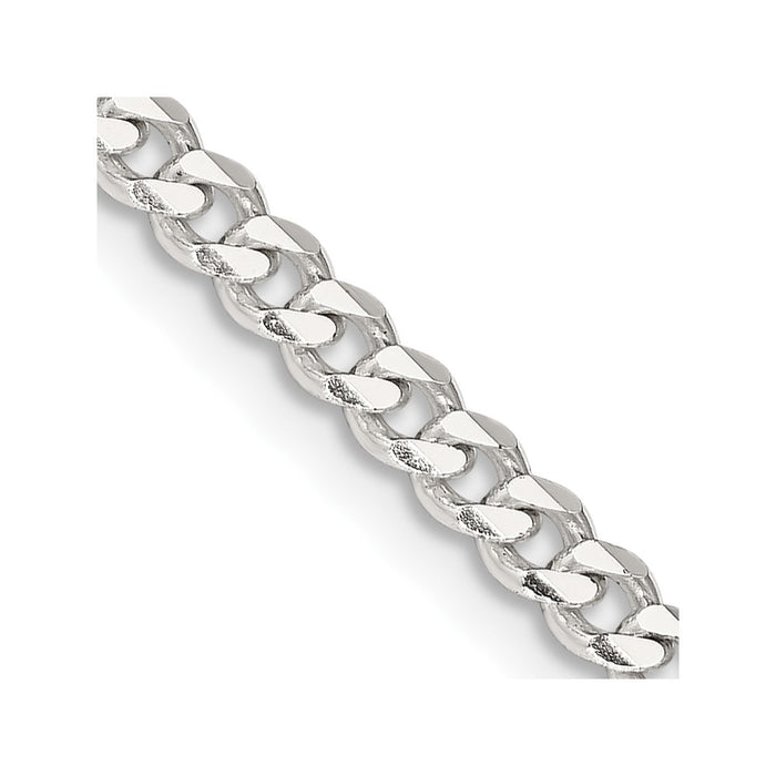 High-quality 3.5mm Sterling Silver Curb Chain - Stylish & Affordable Price-1