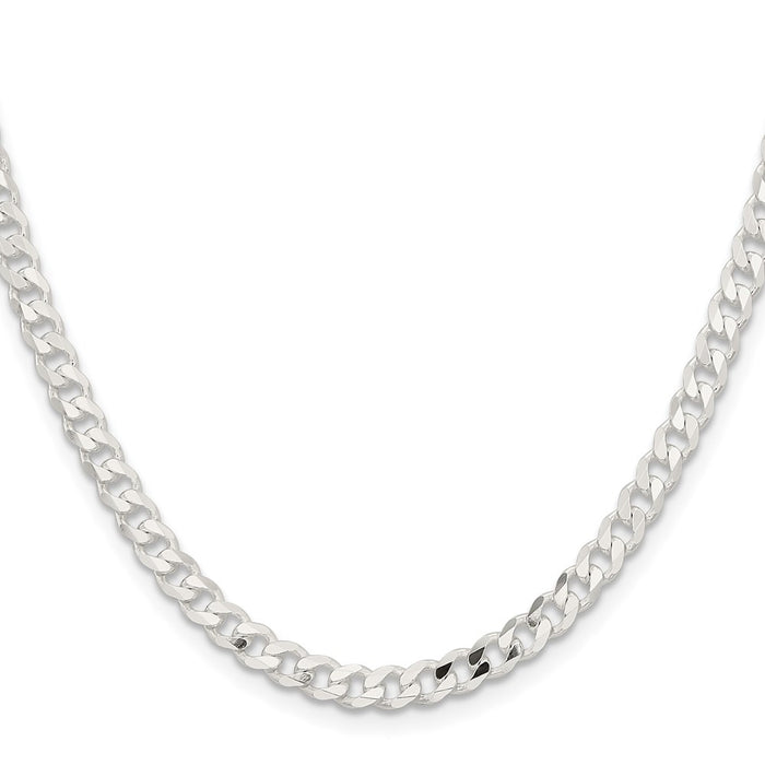 Buy 4.5mm Sterling Silver Curb Chain - Stylish & Affordable Jewelry Option-2