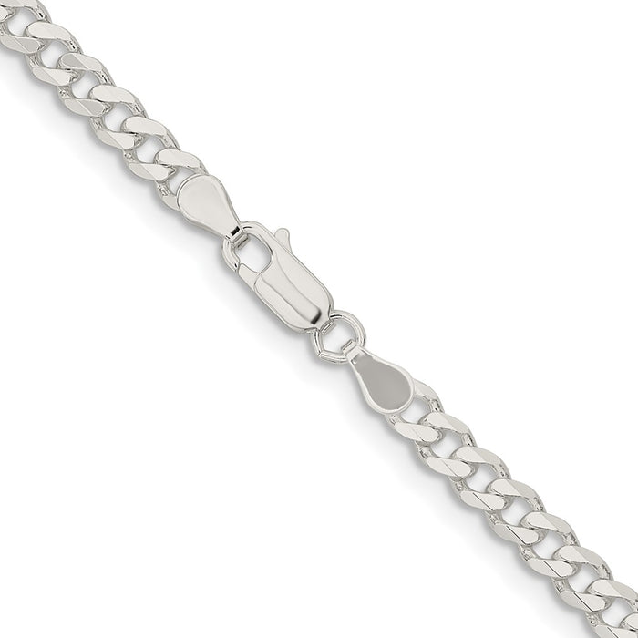 Buy 4.5mm Sterling Silver Curb Chain - Stylish & Affordable Jewelry Option-3