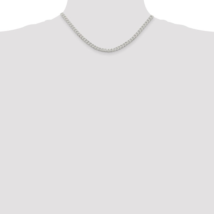 Buy Stylish 4.5mm Sterling Silver Curb Chain - Affordable Luxury Jewelry-4