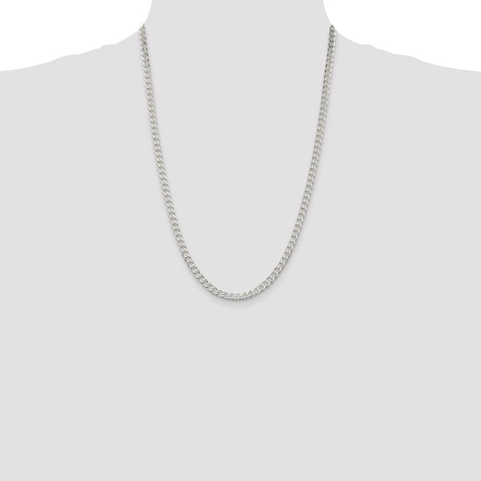 Buy Exclusive 4.5mm Sterling Silver Curb Chain - Stylish, High-Quality Jewelry-4
