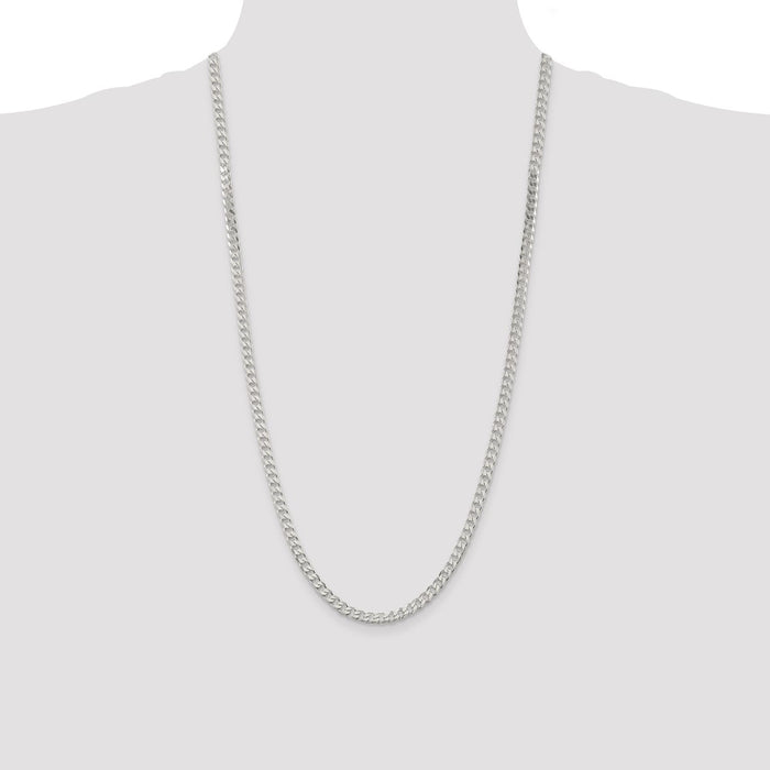 Exclusive 4.5mm Sterling Silver Curb Chain - Stylish & Affordable Accessory-4