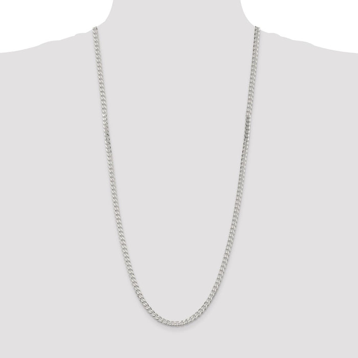 Buy 4.5mm Sterling Silver Curb Chain - Stylish & Affordable Jewelry Option-4
