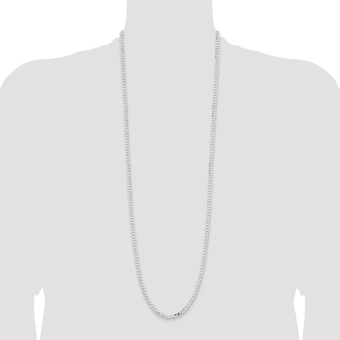 Buy 4.5mm Sterling Silver Curb Chain | Stylish & Affordable Jewelry Option-4