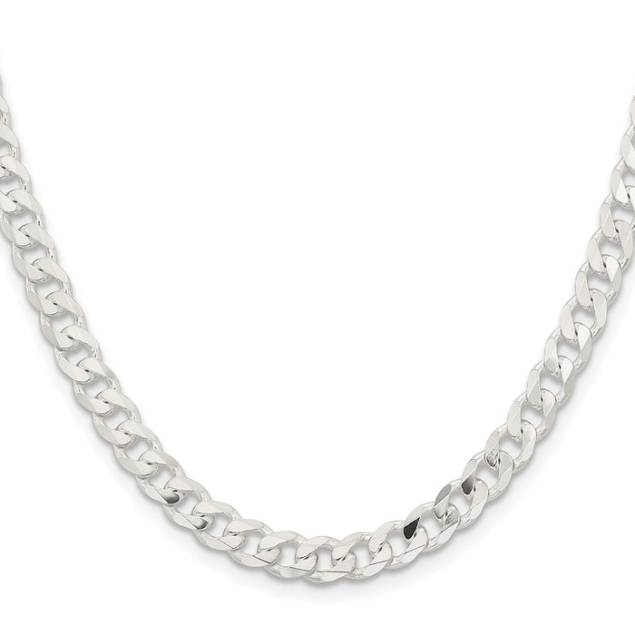 Buy 5.7mm Sterling Silver Curb Chain - Stylish & Affordable Jewelry Option-2