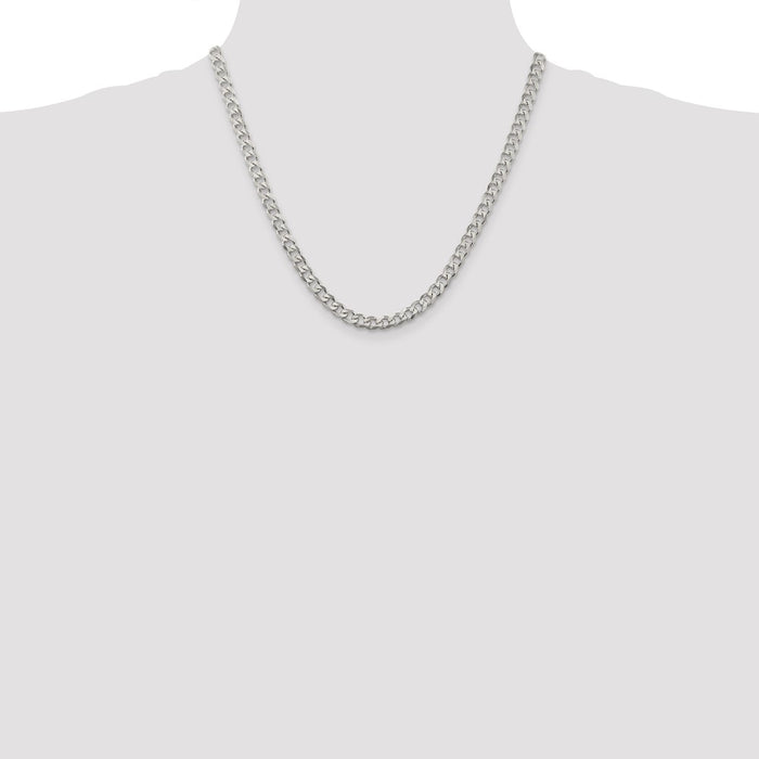 Buy 5.7mm Sterling Silver Curb Chain - Stylish & Affordable Jewelry-4