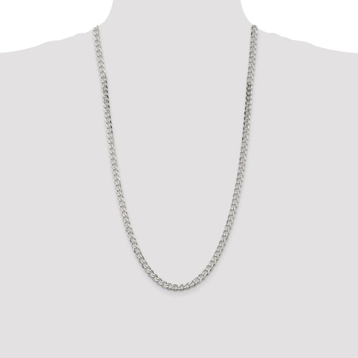 Buy Stylish 5.7mm Sterling Silver Curb Chain - Affordable Luxury Accessory-4