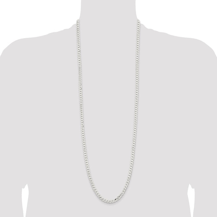 Buy 5.7mm Sterling Silver Curb Chain - Stylish & Affordable Jewelry Option-4