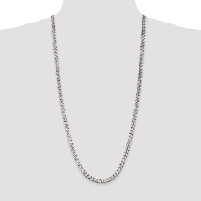 High-Quality 6.5mm Sterling Silver Curb Chain | Stylish & Affordable Option-4