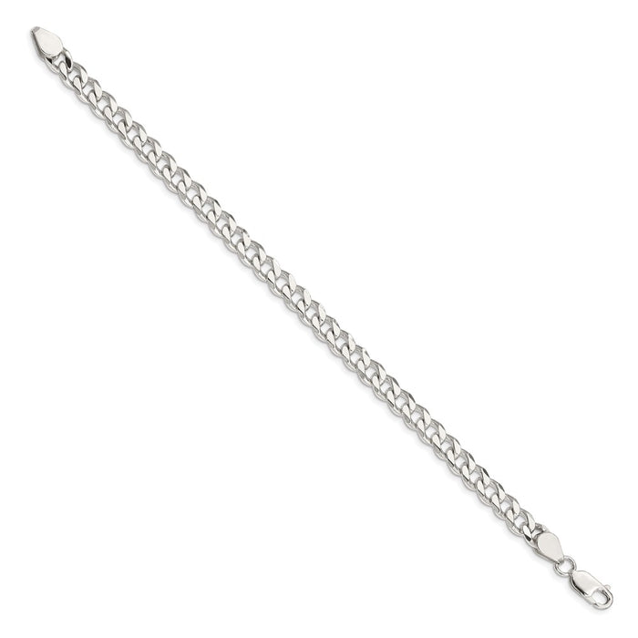 Buy Stylish 6.5mm Sterling Silver Curb Chain - Affordable Luxury for Every Occasion-2