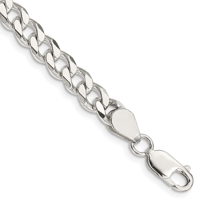 Buy Stylish 6.5mm Sterling Silver Curb Chain - Affordable Luxury for Every Occasion-1