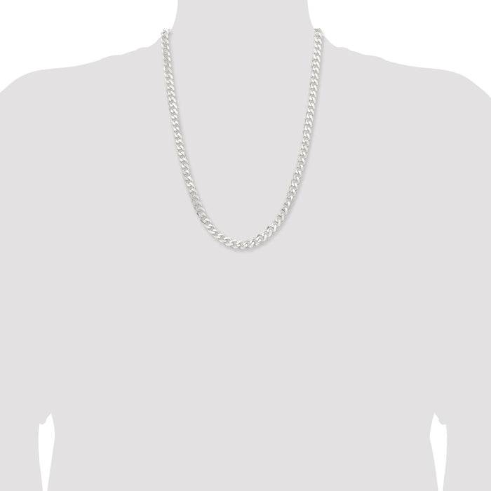 Buy Stylish 7.5mm Sterling Silver Curb Chain - High-Quality Value Jewelry-4