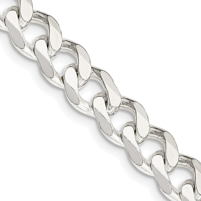Buy Stylish 7.5mm Sterling Silver Curb Chain - Affordable Luxury Jewelry-1