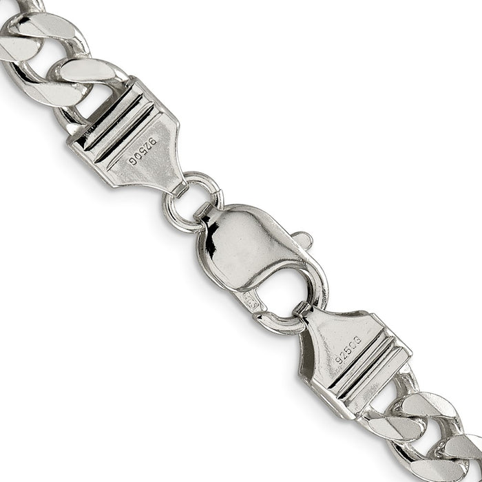 Buy Stylish 8.3mm Sterling Silver Curb Chain - Luxury at an Affordable Price-3