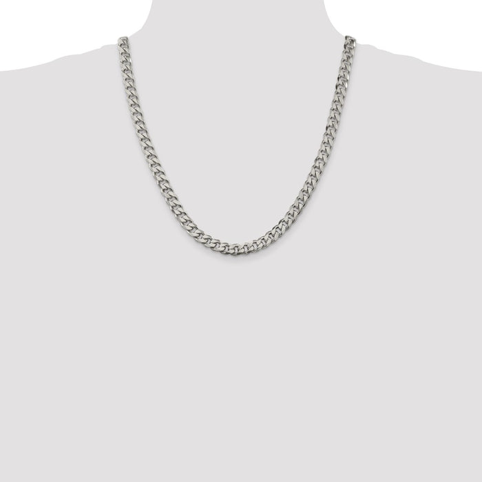 Buy Stylish 8.3mm Sterling Silver Curb Chain - Affordable Luxury Jewelry-4