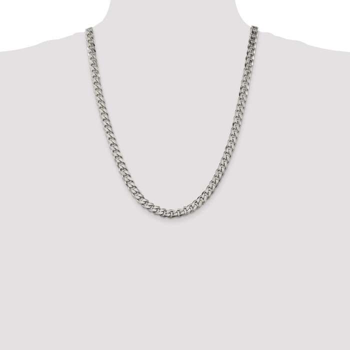 Buy Stylish 8.3mm Sterling Silver Curb Chain - Luxury at an Affordable Price-4
