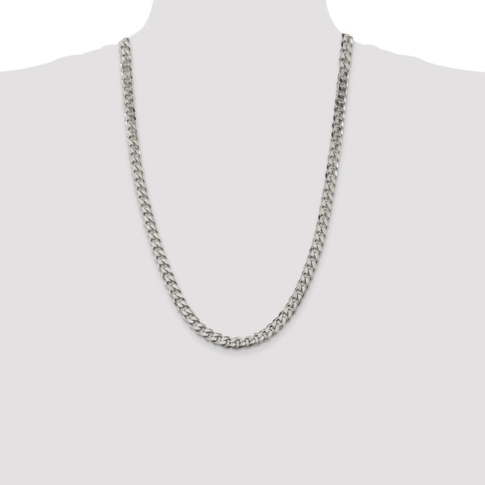 Buy Stylish 8.3mm Sterling Silver Curb Chain | Affordable Luxury Design-4