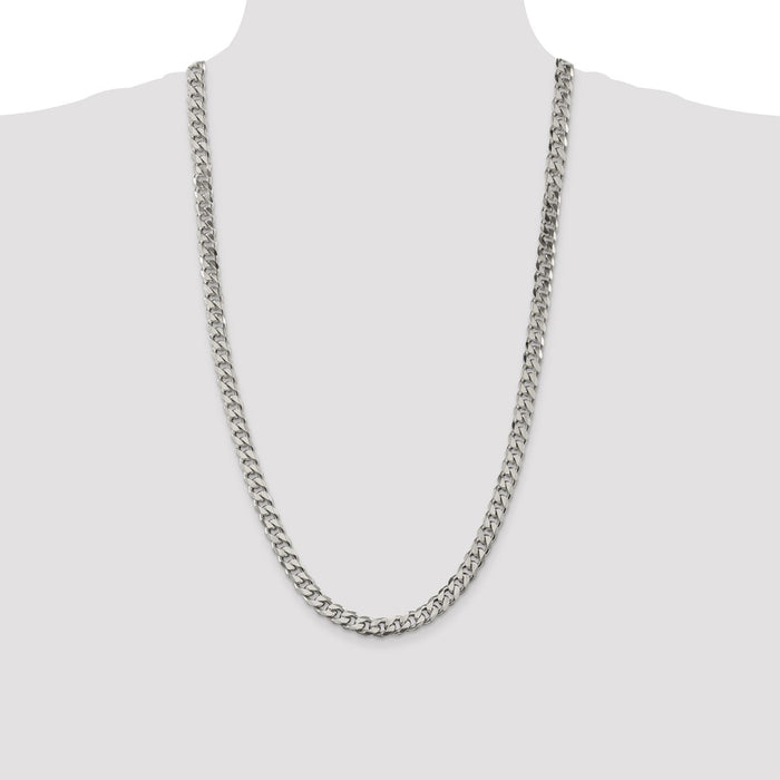 High-Quality 8.3mm Sterling Silver Curb Chain | Stylish & Affordable Price-4