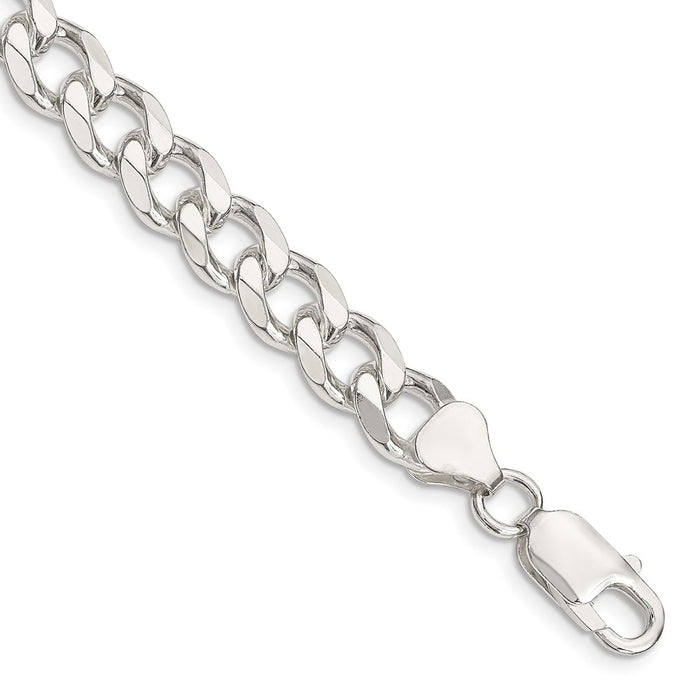 Buy Stylish 8.3mm Sterling Silver Curb Link Chain - Affordable Luxury Jewelry-1