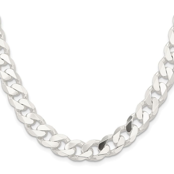 Buy Stylish 11mm Sterling Silver Curb Chain - Affordable Luxury Accessory-2