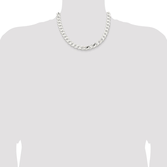 Buy Stylish 11mm Sterling Silver Curb Chain - Affordable Luxury Jewelry-4