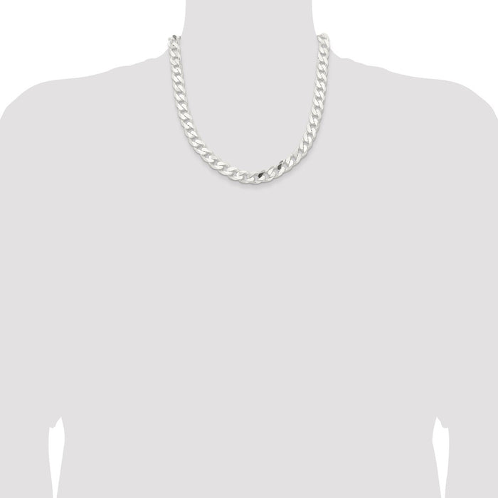 Buy 11mm Sterling Silver Curb Chain - Stylish & Affordable Jewelry Option-4