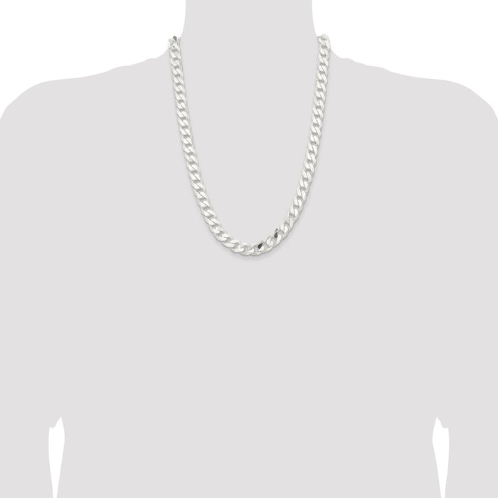 High-Quality 11mm Sterling Silver Curb Chain | Stylish & Affordable Jewelry-4